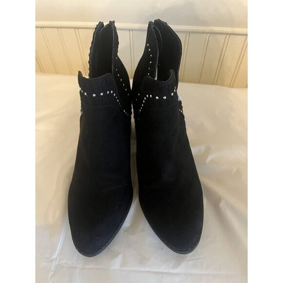 Report  Studded Sandy Heeled Ankle Booties Size 8 - Picture 12 of 12